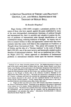 A Grotian Tradition of Theory and Practice