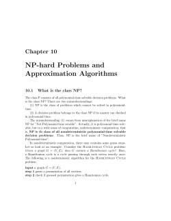 NP-hard Problems and Approximation Algorithms