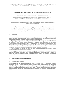 SUPPORTING INFORMATION VISUALIZATION THROUGH TOPIC