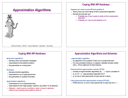 Approximation Algorithms - Cs.princeton.edu
