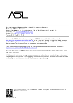 The Mathematical Import of Zermelo`s Well