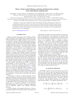 Theory of time-resolved Raman scattering and fluorescence