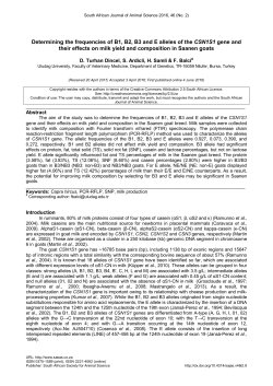 Determining the frequencies of B1, B2, B3 and E alleles