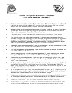 Tournament Rules - ChurchillCounty.org