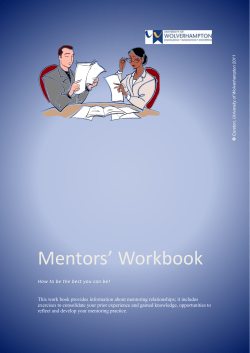 Mentors* Workbook - University of Wolverhampton