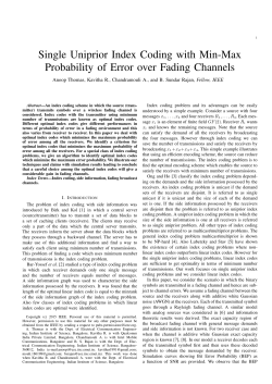 Single Uniprior Index Coding with Min-Max Probability