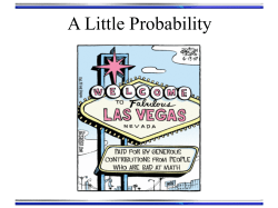 A Little Bit of Probability