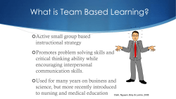 What is Team Based Learning?