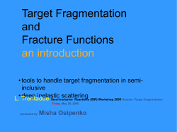 Target Fragmentation and Fracture Functions an introduction