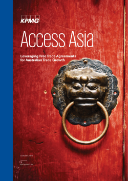 Access Asia: Leveraging free trade agreements for