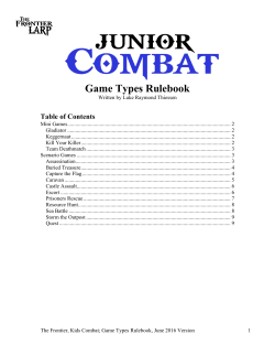 Game Types Rulebook