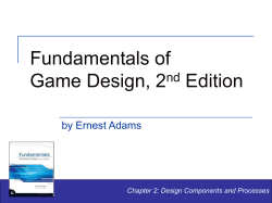 Fundamentals of Game Design, 2nd Edition - Ch 2
