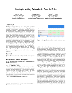Strategic Voting Behavior in Doodle Polls