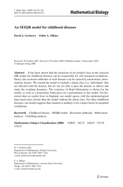 Mathematical Biology