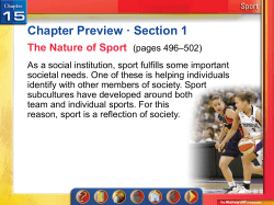 The Nature of Sport - Freeman Public Schools