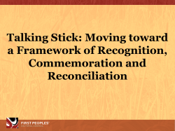 Moving toward a Framework of Recognition