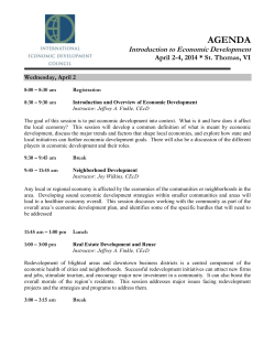 Entrepreneurial and Small Business Development Strategies