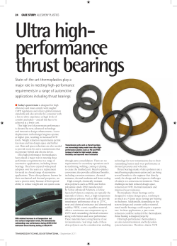 State-of-the-art thermoplastics play a major role in meeting high