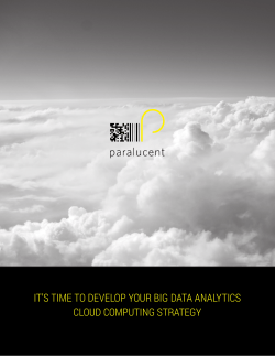 IT`S TIME TO DEVELOP YOUR BIG DATA ANALYTICS CLOUD