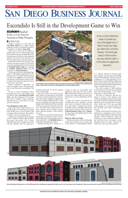 Escondido Is Still in the Development Game to Win