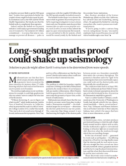 Long-sought maths proof could shake up seismology