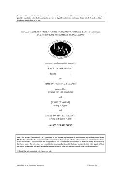 For the avoidance of doubt, this document is in a non