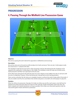4. Passing Through the Midfield Line Possession