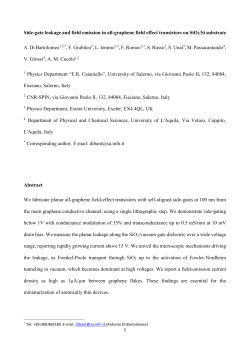 Side-gate leakage and field emission in all-graphene field