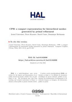 a compact representation for hierarchical meshes generated