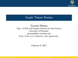 Graph Theory Review - University of Rochester