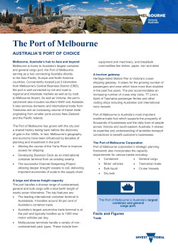 The Port of Melbourne Corporation