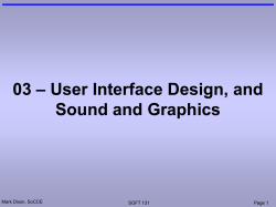 Sound and Graphics