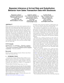 Bayesian Inference of Arrival Rate and Substitution Behavior from