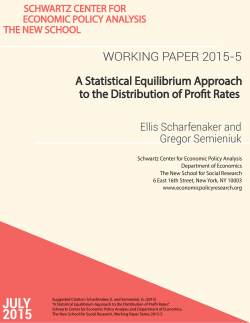 A Statistical Equilibrium Approach to the Distribution of Profit Rates