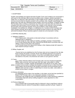 Quality Manual - Carey Manufacturing