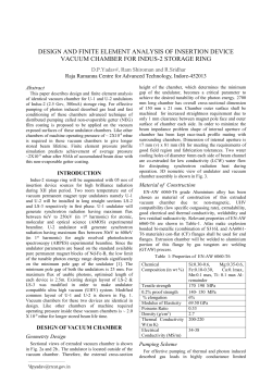design and finite element analysis of insertion device