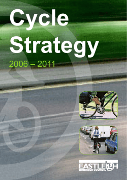 Cycle Strategy - Eastleigh Borough Council