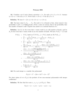 Putnam 2001 A1. Consider a set S and a binary operation &lowast;, i.e., for