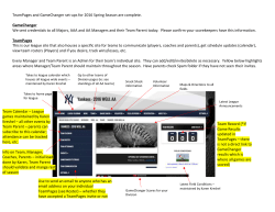TeamPages Navigation