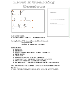 10x10 YARD GRIDS. PLAYERS IN PAIRS. ONE BALL PER PAIR