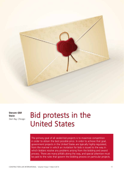Bid protests in the United States