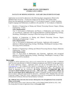 Mining Sciences Jan 2016 Intake