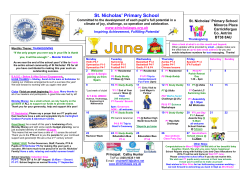 St. Nicholas` Primary School Committed to the development of each