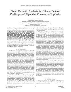 Game Theoretic Analysis for Offense-Defense - nlsde