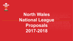 North Wales National League Proposals 2017-2018