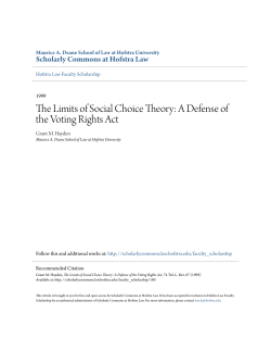 The Limits of Social Choice Theory