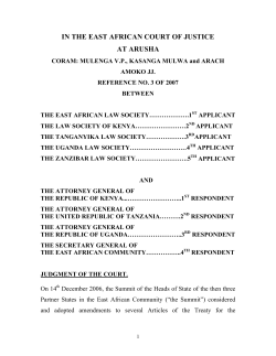 East African Community | One People, One Destiny