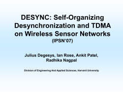 DESYNC-TDMA &ndash; Implementation