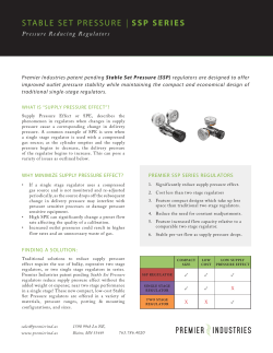 stable set pressure | ssp series