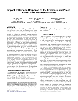 Impact of Demand-Response on the Efficiency and